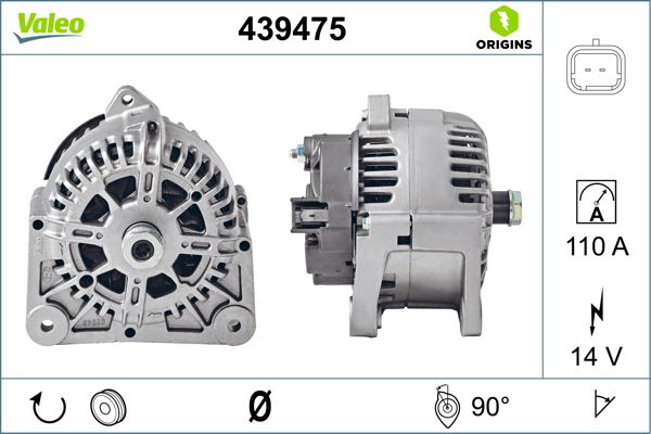 HELLA-8EL011710741 Alternator 14v 110a Dacia Nissan Renault