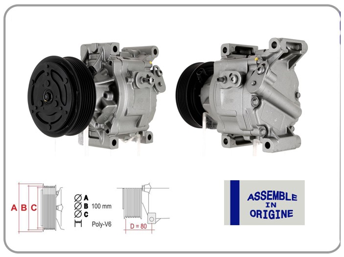 GUA 51318 Klima Kompresörü Sifir Ürün Fiat 500 07> Albea 03>09 Doblo 05>10 Palio 03>12 Panda 06>13 Lancia Yp Silon 03>12 Ford Ka 08>16 1.3 D Multijet