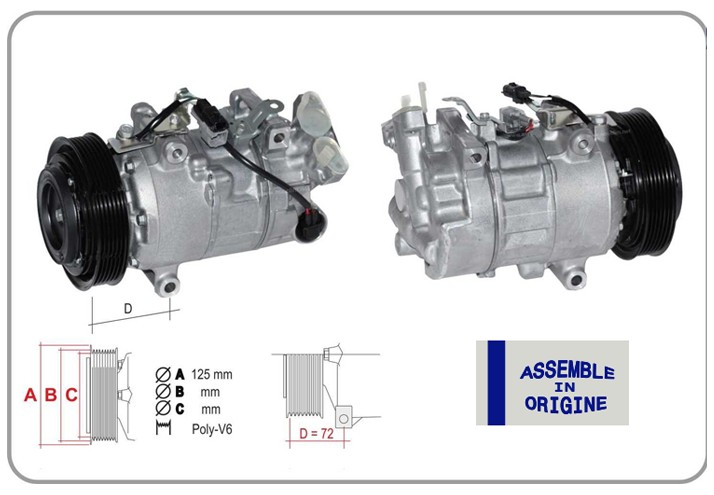 GUA 51333 Klima Kompresörü Sifir Ürün Renault Megane Iii Talisman Megane Iv 15> Scenic Iv 15> Kadjar 15> 1.5 Blue Dci / Nissan Qashqai 1.5l K9k Dci J11 14->