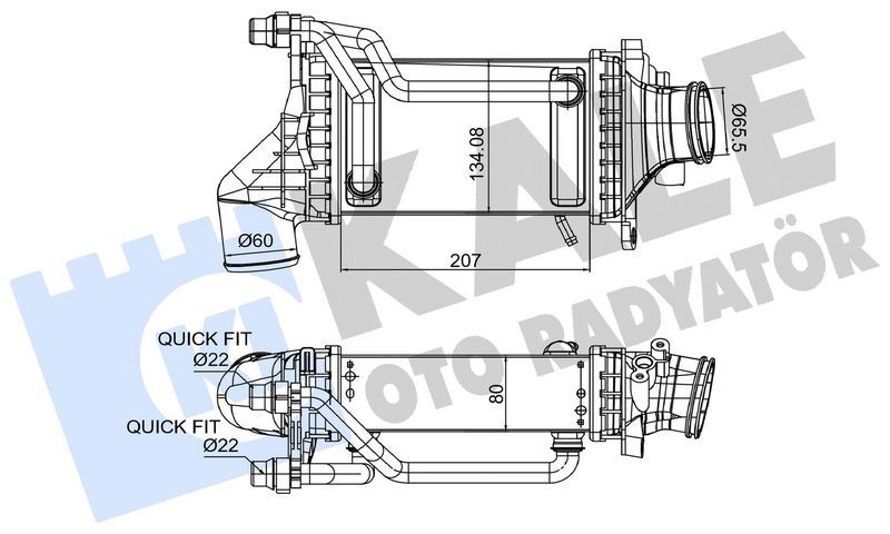 KALE 375965 Turbosarj Radyatoru Mercedes M274 W205 S205 C205 A205 W212 C207 W213 C238 C253 V167 R172