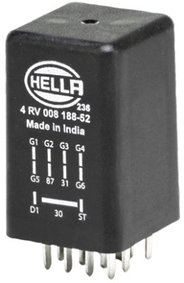 HELLA 4RV008188521 Kumanda Cihazi/Kizdirma Süresi.12v.11-Kutuplu..Audi A4-A5-A6-Q5-Q7/Vw Touareg