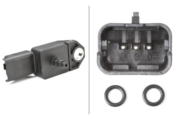 HELLA 6PP009400521 Şarj Basinci Sensörü.5v.Bmw/Citro N/Ferrari/Fiat/Ford/Lancia/Mazda/Mini/Peugeot/Suzuki/Volvo