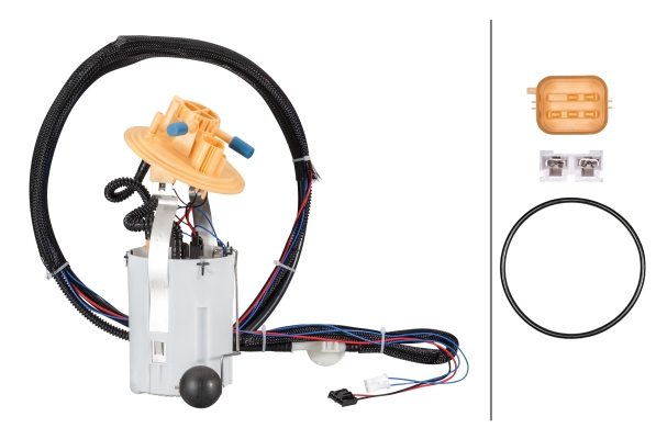 HELLA 8TF358146561 Yakit Besleme Ünitesi.Elektrikli.4-Kutuplu.Volvo S60-S80-V70-Xc70