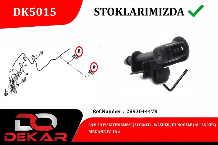 DEKAR DK5015 Cam Su Fiskiye Memesi Alyanli Megane Iv 16>