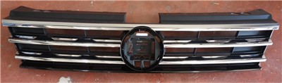 PRO-A 290849 On Panjur Uc Kromlu Krom Desenli Parlak Siyah Highline Tiguan 2017-2024