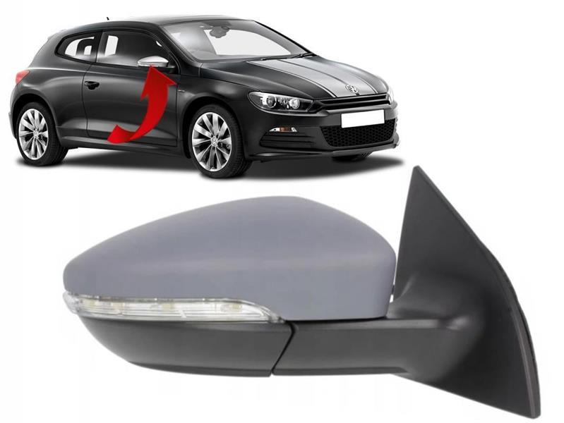 GKL 291426 Ayna Komple Sag Çevre Aydinlatmali Katlanir 9 Pin Scirocco 2009>>
