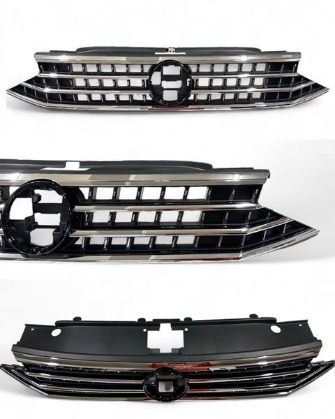 PRO-A 294120 On Panjur Full Krom Parlak Siyah R Line Passat B9 2019-2024