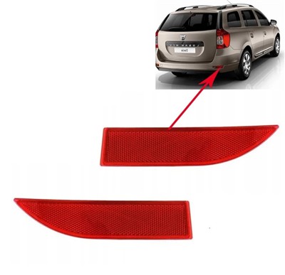 GKL 342976 Reflektör Arka Tampon Sag Logan Sandero Clio Symbol 2013>>
