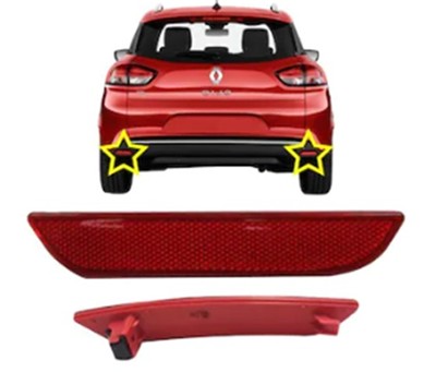 PRO-A 342980 Reflektor Arka Tampon Sag Clio Iv Hb 2012 >