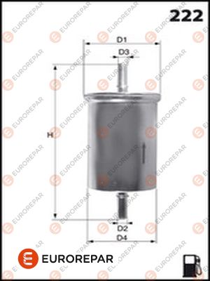 EUROREPAR E145071 Yakit Filtresi Fiesta Fusion 02> 1.4 Zetec-S Benzin Filtresi