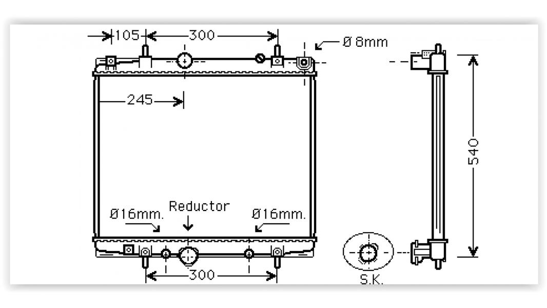 PSA-1330.H8 Ne Radyator