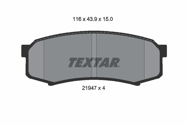 TX 2194701 Fren Balatasi Arka  Land Cruiser 84-19 : Pajero 07-12