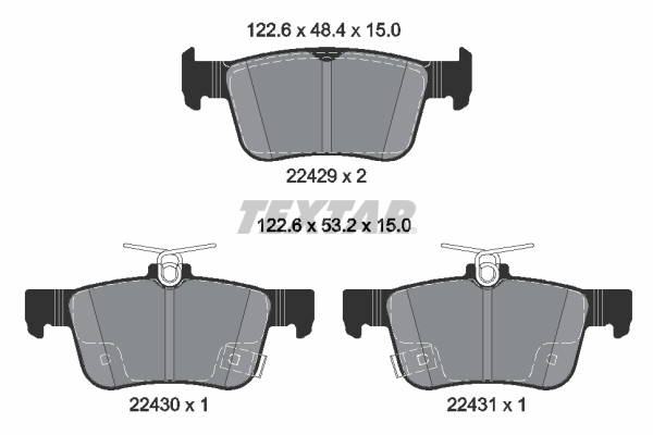 BRE-P 28 089 Fren Balata Arka (Honda  Civic 2017/ 1.5 Vtec /1.6 I-Dtec Fk / 1.6 I-Vtec  Fc5  / 2019/ 1.6 I-Vtec
