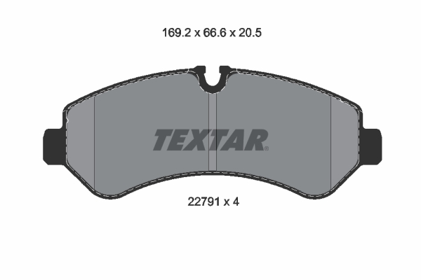 TEXTAR 2279101 Fren Balatasi Arka Mercedes Sprinter B907 18>