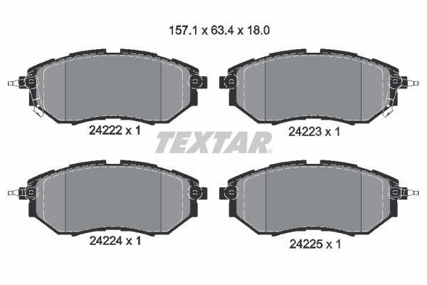 MGA-55713 Fren Balatasi On-(Subaru   Forester 2013// / Subaru   Legacy Iv 2005/2014 / Subaru   Outback 2014//)