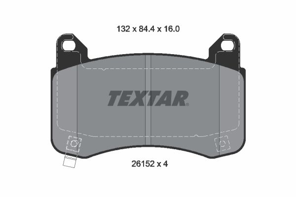 TEXTAR 2615201 Fren Balatasi Ön Tesla Model Y-Model 3