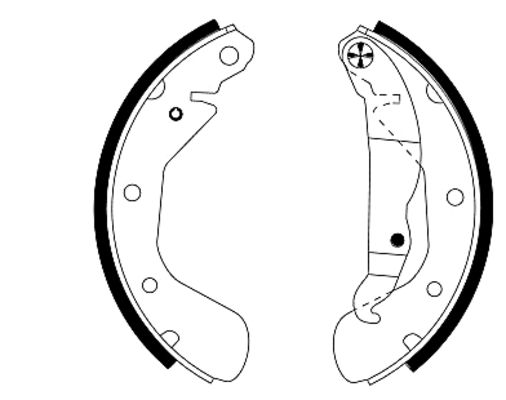 VAL-562078 Arka Fren Balatasi Pabuclu Corsa C 00-09 Vectra A 93-95 Astra F 91-98 Lacetti 05=> Nubira 03=>