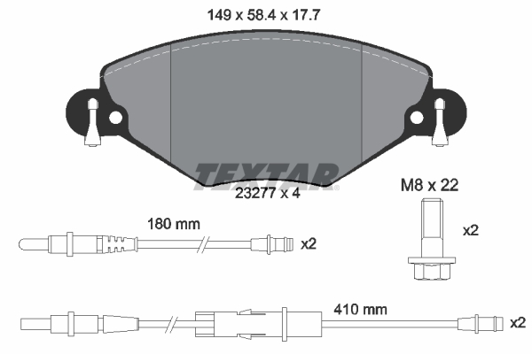 MGA-55179 On Fren Disk Balata Wva 23277 ( Citroen   C5 2.0 2.0hdi )