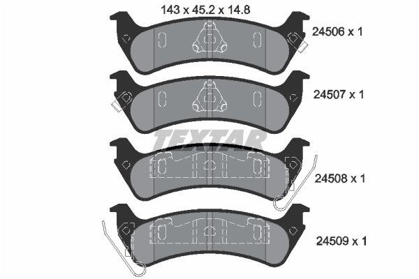 TX 2450601 Fren Balatasi Arka  Grand Cherokee I