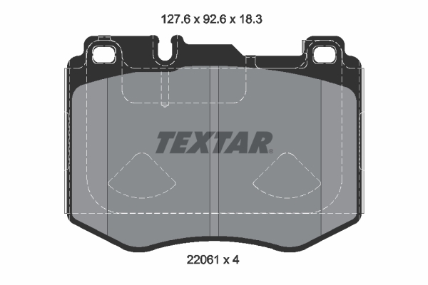 TEXTAR 2206103 Fren Balatasi Ön W253-213-257