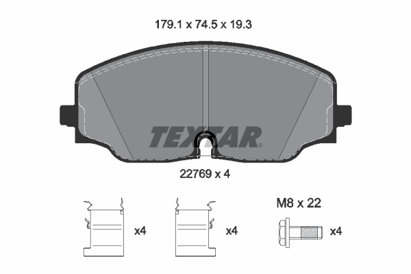 VAL-671760 Fren Disk Balatasi On Atlas 01 18> Teramont 2.0 3.6 12 16>