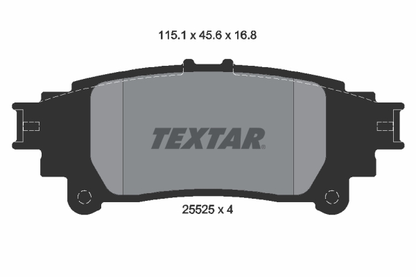 TEXTAR 2552501 Fren Balatasi Arka Accord Iv