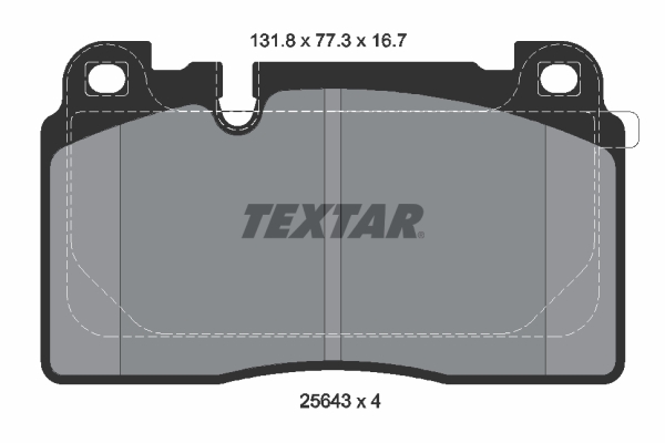 TEXTAR 2564305 Fren Balatasi Ön A6-A7-Q5