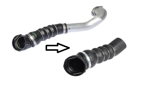 OTOZONE HOB6044 Turbosarj Hortumu Sag Bmw M47n2 E60 E61