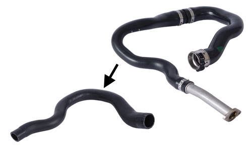 OTOZONE HOB5006 Turbo Hava Hortumu Orta Parça Plastik-Metal Parça Hariç Opel Corsa D 06>14 1.3 A13dtc