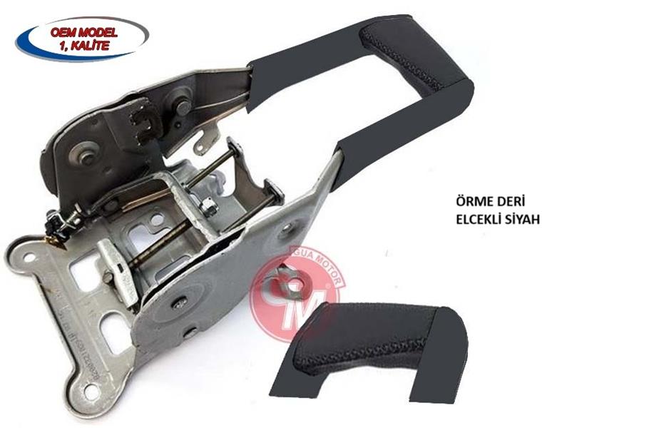 GUA 52115 El Fren Tabancasi Kolu Siyah Deri Elcekli Renault Megane Ii 02>08 Komple Orijinal Model