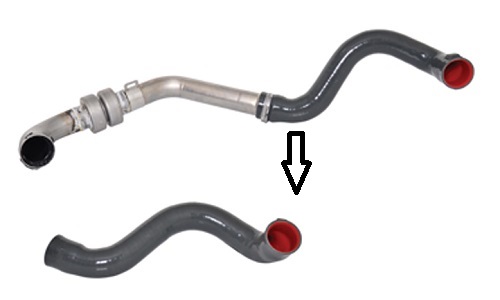 OTOZONE HOB1071 Turbo Hortumu Metal Boru Hariç Mgn Ii-Scenic Ii 1.5 Dci 03-09