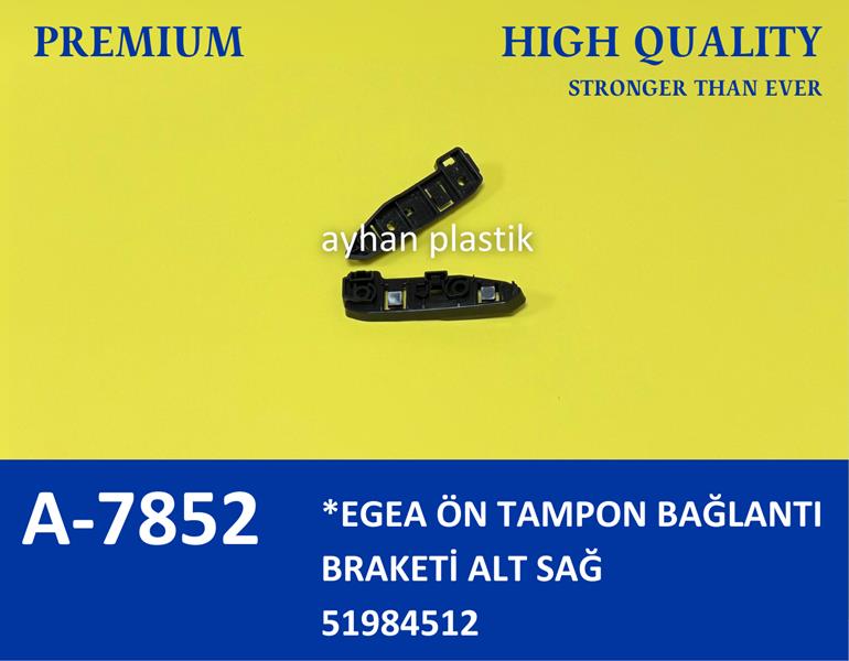 AYHAN A7852 Ön Tampon Tutucu Braket Sağ Diş Taraf Egea 15>