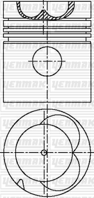 YENMAK 31-03435-040 Piston Segman Q108.21mm 040 -Ford-Dorset N