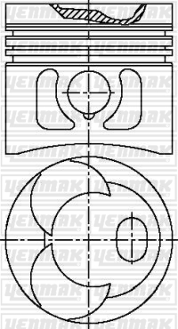 YENMAK 31-03634-100 Piston Segman Q92.0mm 100 -Mercedes-Om 616.910/911/919