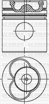 YENMAK 31-04236-000 Piston Segman Q104.77mm Std -Ford-Dover 6.0 Tci Cargo Kamyon 2520