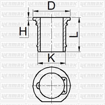 YENMAK 51-95174-000 Gomlek Q60.0mm Std -Compresor-Daimler Benz Om 457-Voith-Nr: Lp 490