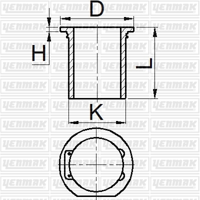 YENMAK 51-95179-000 Gomlek Q92.0mm Std -Compresor-Daimler Benz Om 457-Voith-Nr: Lp 490