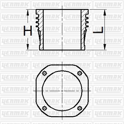 YENMAK 51-95188-000 Gomlek Q100.0mm Std -Compresor-Daimler Benz Om 402.971-Om 501-502-541-542 La Euro 1 Bus-0345-0345k
