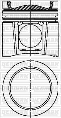 YENMAK 31-04742-000 Piston Segman Q102.0mm Std -Mercedes-Om 904 La-Om 906 La Euro2 /Om 907 La Euro2