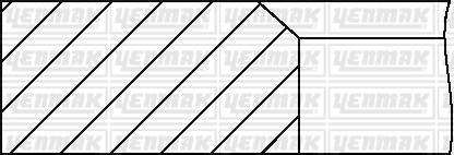 YENMAK 91-09620-000 Segman Q100.0mm Std -Mercedes-Om 402.971-Om 501-502-541-542 La Euro 1 Bus-0345-0345k