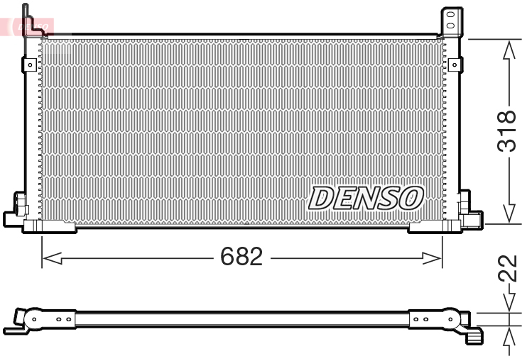 DENSO DCN50135 Condenser