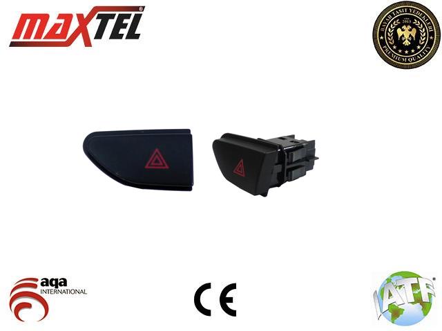 MAXTEL 16204372 Dörtlü Flaşer Anahtari Renault Clio Iv -Captur 5 Pin
