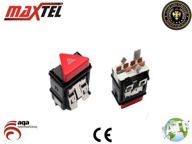 MAXTEL 16206006 Dörtlü Flaşer Anahtari Vw Polo.T4