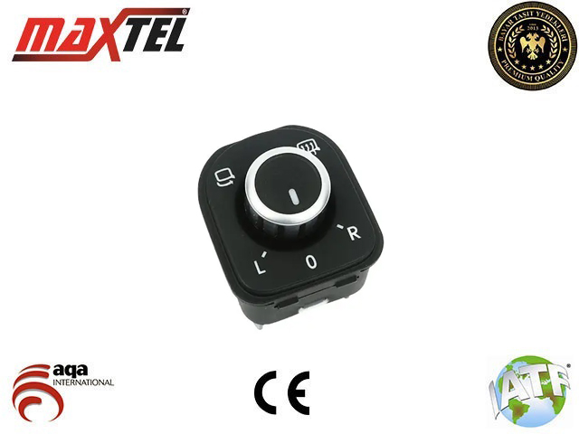 MAXTEL 16606572 Ayna Ayar Düğmesi Golf V- Golf Vi- Passat B7- Passat Cc- Tiguan A.Katlamali Isitmali