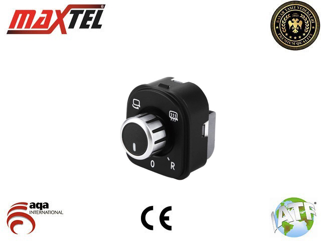 MAXTEL 16606573 Ayna Ayar Düğmesi Eos-Golf Vi- Passat B7- Passat Cc- Tiguan A.Katlamali Isitmali