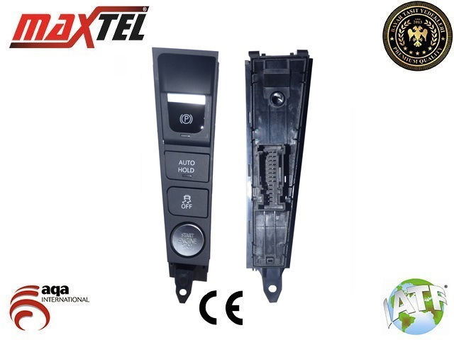 MAXTEL 16806138 Auto Hold-El Fren Anahtari Passat B7 Highline Start-Stop.Auto Hold.Esp On-Off. El Fren