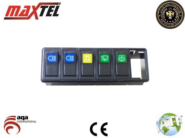 MAXTEL 18201980 Flaşer Traktör Kabini Anahtar Grubu 5li