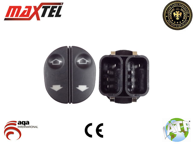 FEBI 24317 Cam Dügmesi Çiftli Cam Açma Dügmesi Sol Fiesta-Connect