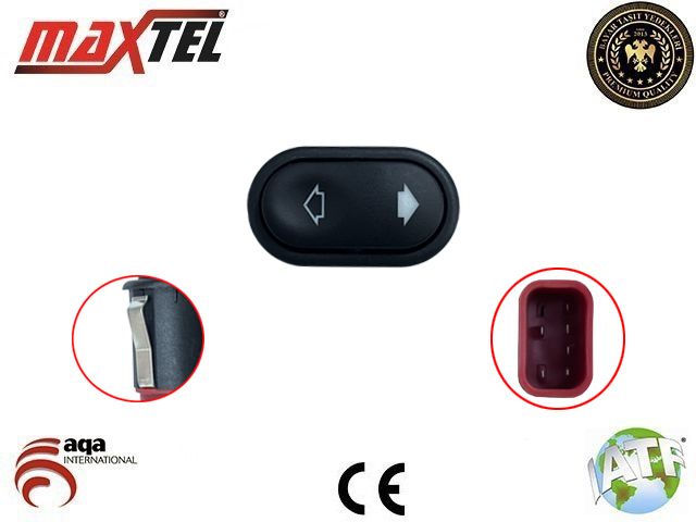 MAXTEL 18202062 Cam Açma Anahtari Escort 95-00 -Mondeo 93-00 -Transit 2.4d 00-06 Tekli Kirmizi