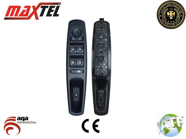 MAXTEL 18204103 Cam Kaldirma Anahtari Fluence Sol 19 Pin Siyah Kasali